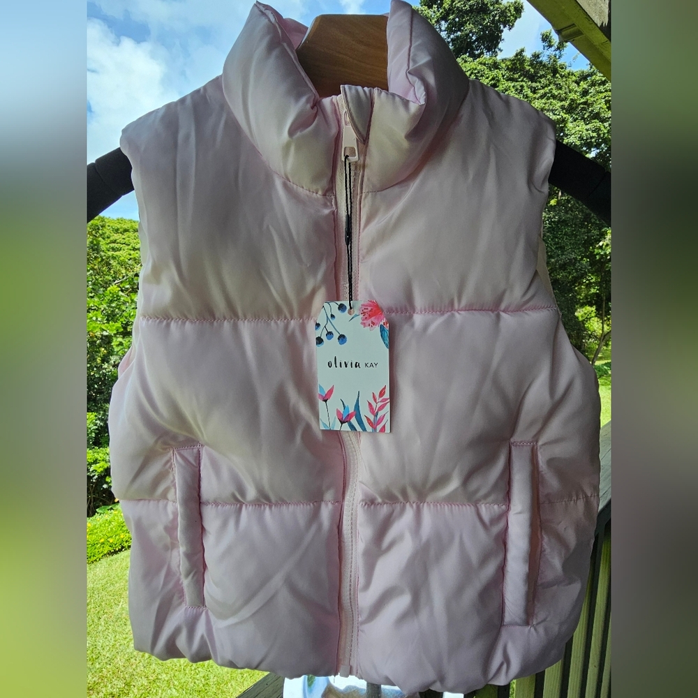 Olivia Kay Pink Puffer Vest